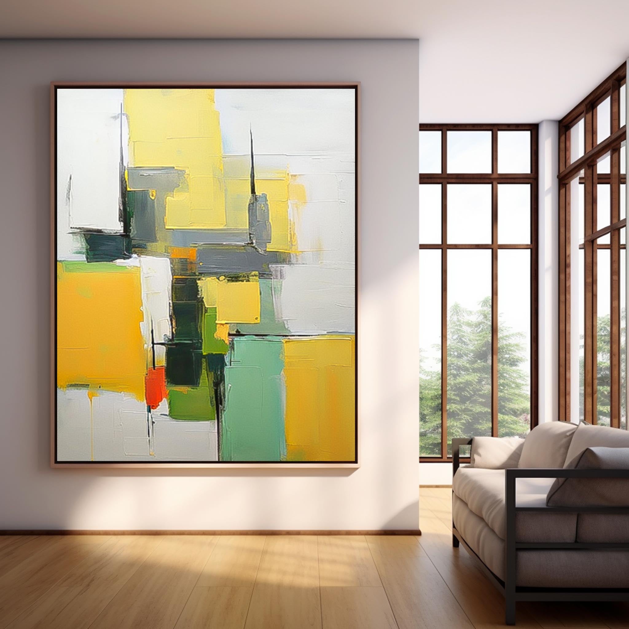 Cheap Abstract Wall Art Large Contemporary Graet Quality Acrylic Painting On Canvas For Sale