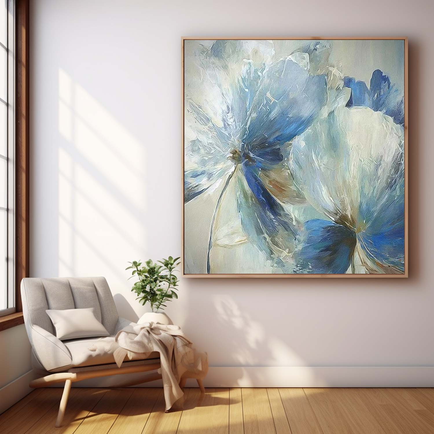 Big Petal Original Flower Wall Art Large Floral Acrylic Painting Modern Floral Oil Painting On Canvas
