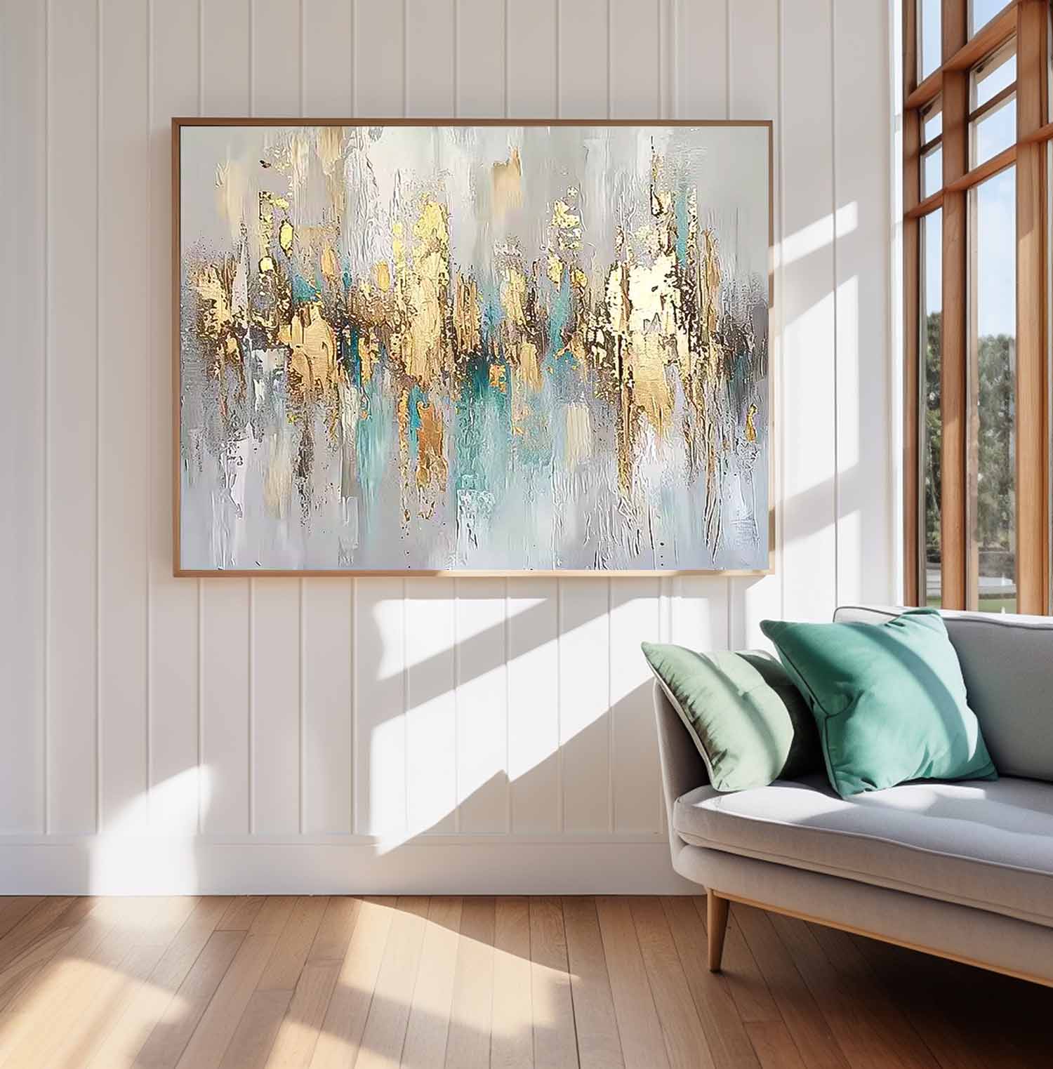 Large Original Abstract Gold Wall Art Abstract Paintings Online Contemporary Artwork For Living Room