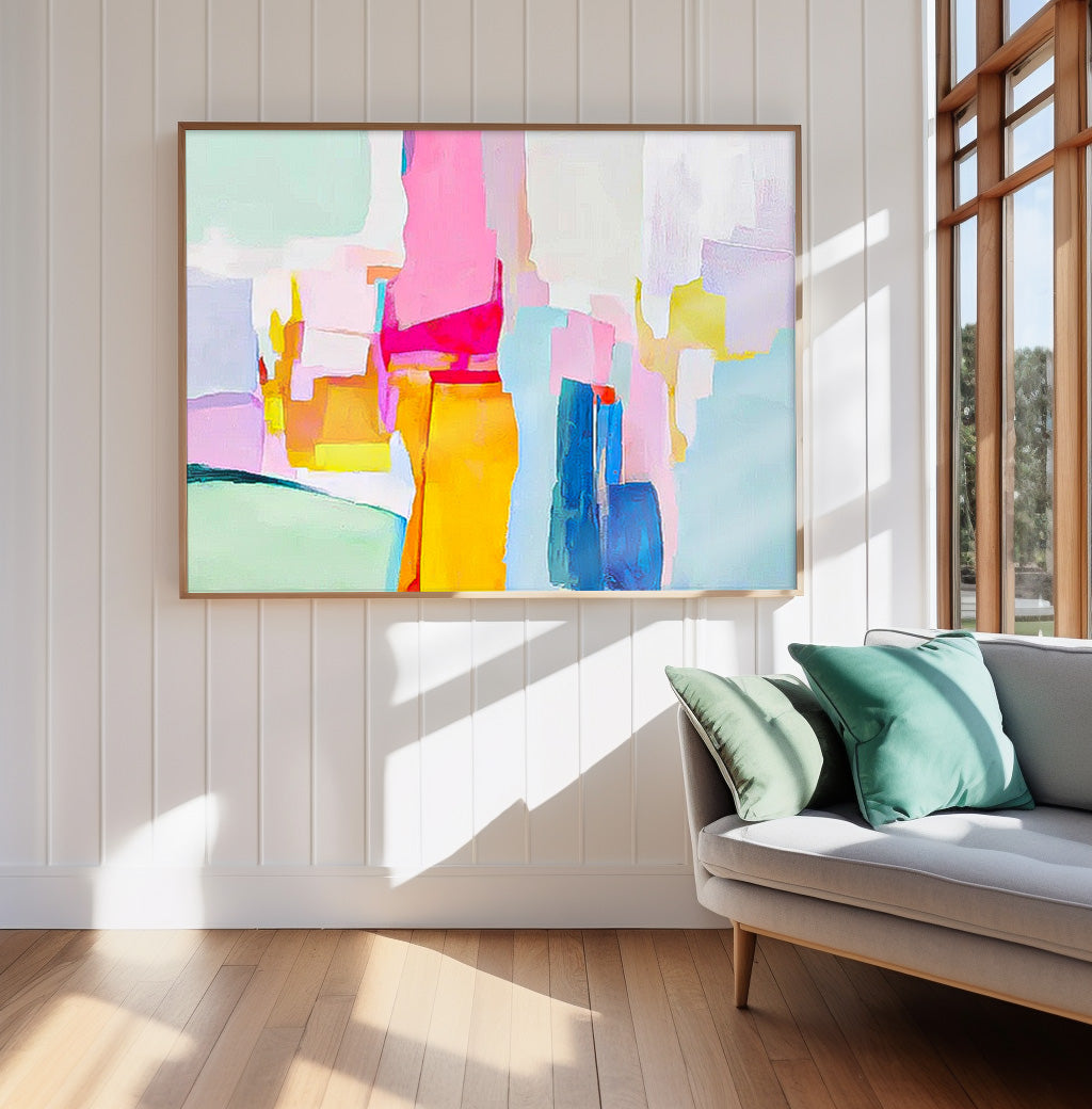 Abstract Large Original Oil Painting On Canvas Wall Art Decor Painting For Living Room