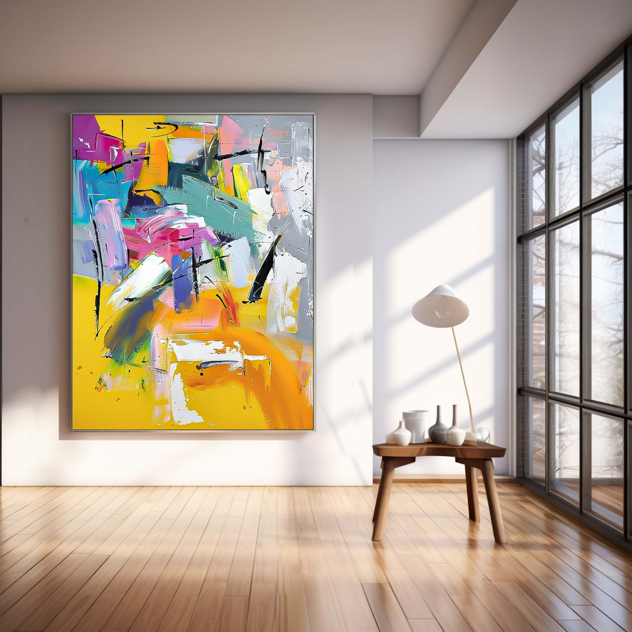Oversized Abstract Wall Art Contemporary Acrylic Painting For Sale Original Texture Artwork Canvas Home Decor
