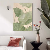 Original Modern Flowers Artwork Abstract Lotus Leaf Oil Painting On Canvas Floral Wall Art Home Decor