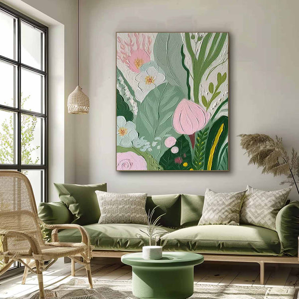 Original Modern Flowers Artwork Abstract Oil Painting On Canvas Impressionism Floral Wall Art Home Decor
