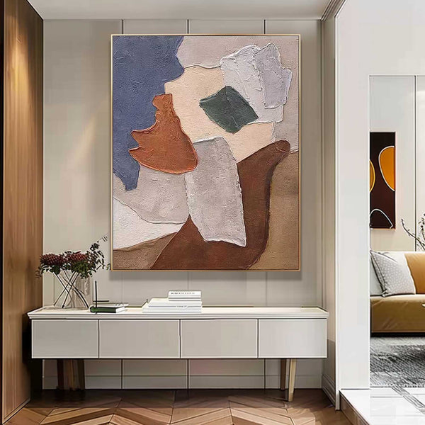 Abstract Oil Painting Original Artwork Decor Wabi-Sabi Wind Large Contemporary Acrylic Painting On Canvas