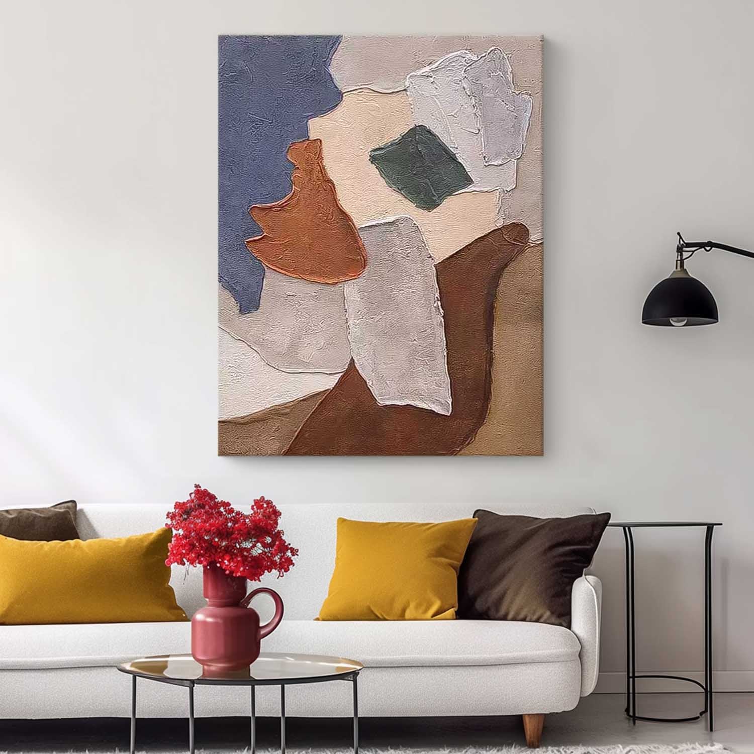 Abstract Oil Painting Original Artwork Decor Wabi-Sabi Wind Large Contemporary Acrylic Painting On Canvas