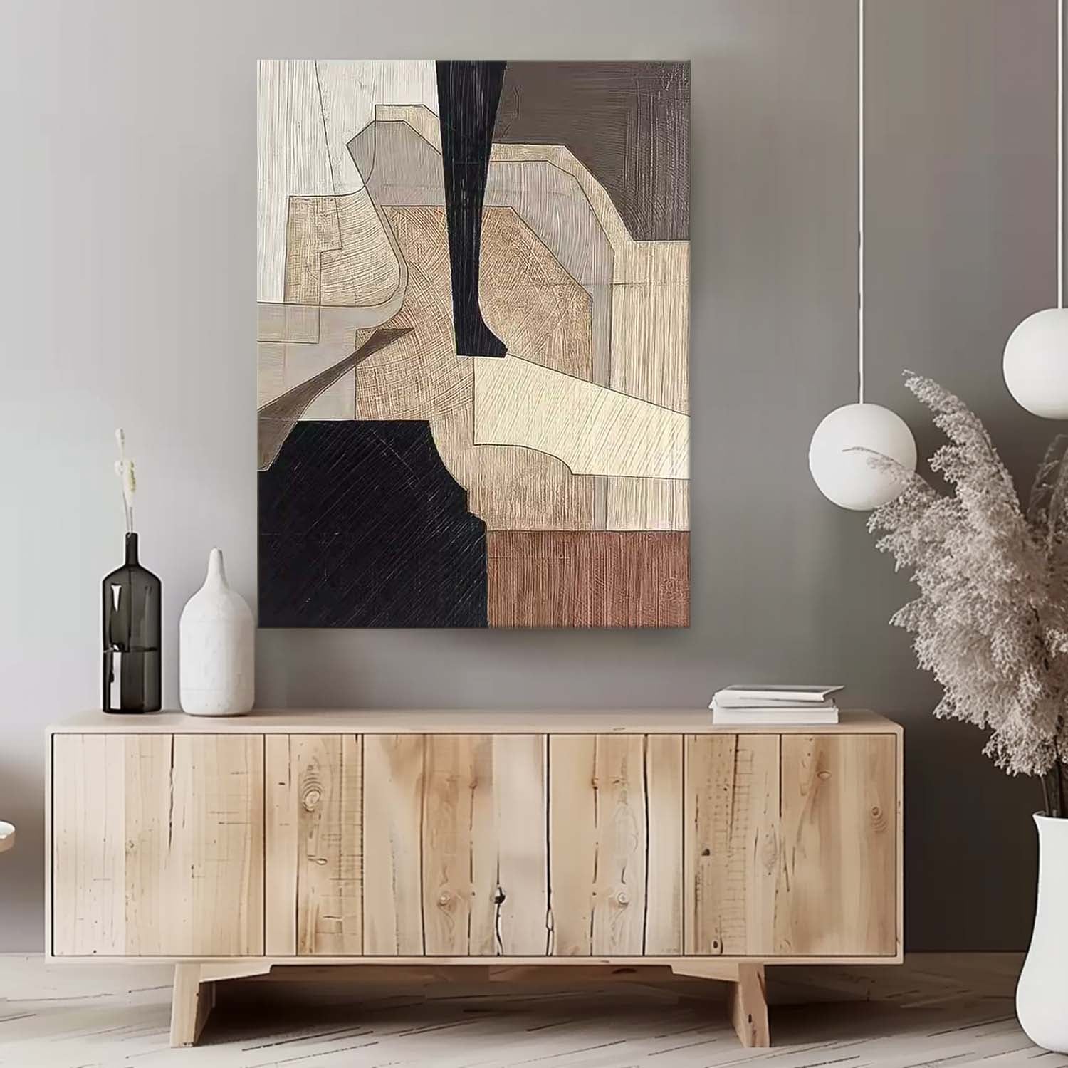 Wabi-Sabi Wind Large Contemporary Acrylic Painting On Canvas Abstract Oil Painting Original Artwork Decor