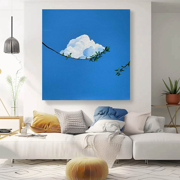 Large Clouds Wall Art Modern Highest Quality Oil Painting Abstract Texture Acrylic Painting For Living room
