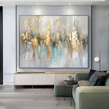Large Original Abstract Gold Wall Art Abstract Paintings Online Contemporary Artwork For Living Room