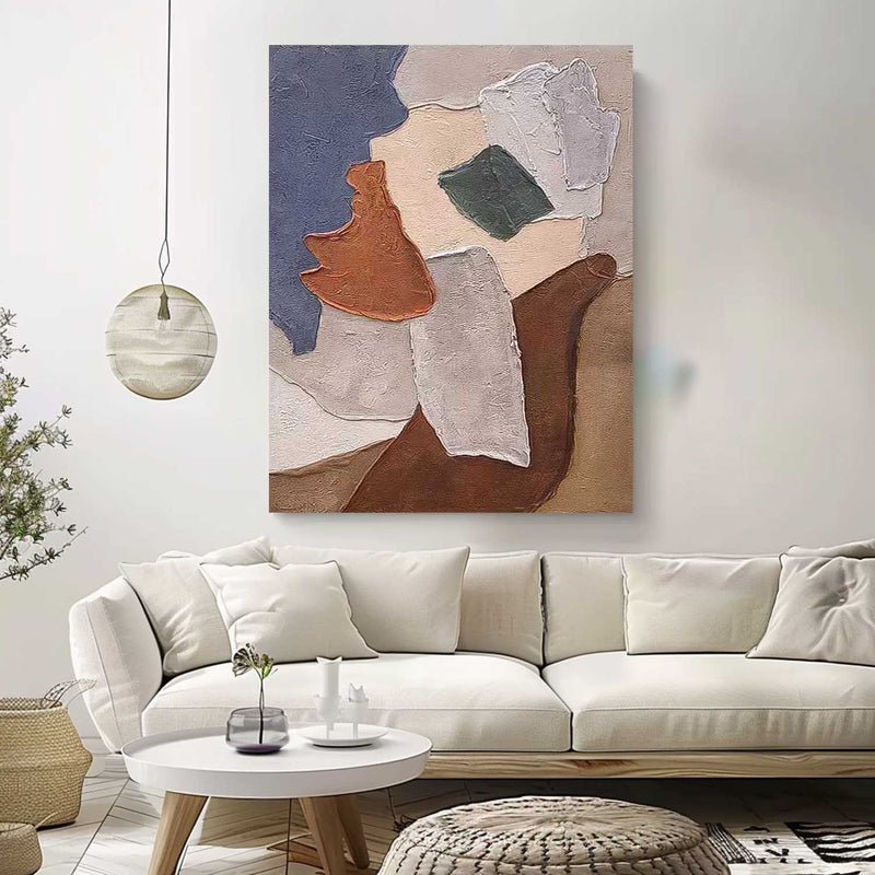 Abstract Oil Painting Original Artwork Decor Wabi-Sabi Wind Large Contemporary Acrylic Painting On Canvas