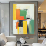 Cheap Geometry Abstract Wall Art Large Contemporary Acrylic Painting On Canvas Graet Quality artworks