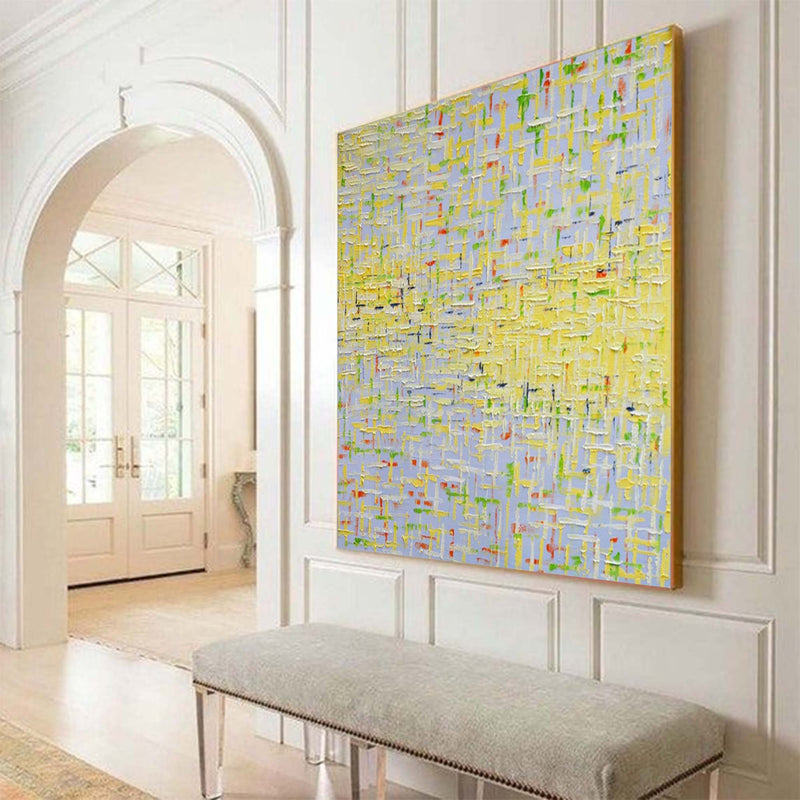Square Color Original Abstract minimalist Oil Painting Abstract Acrylic Painting Large Wall Art Modern Art For Living Room