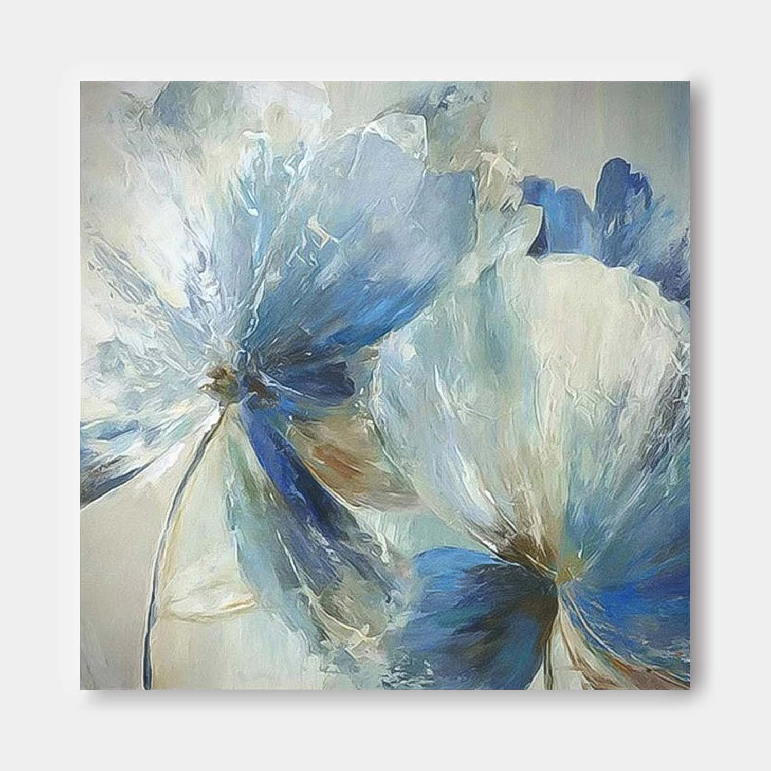 Big Petal Original Flower Wall Art Large Floral Acrylic Painting Modern Floral Oil Painting On Canvas