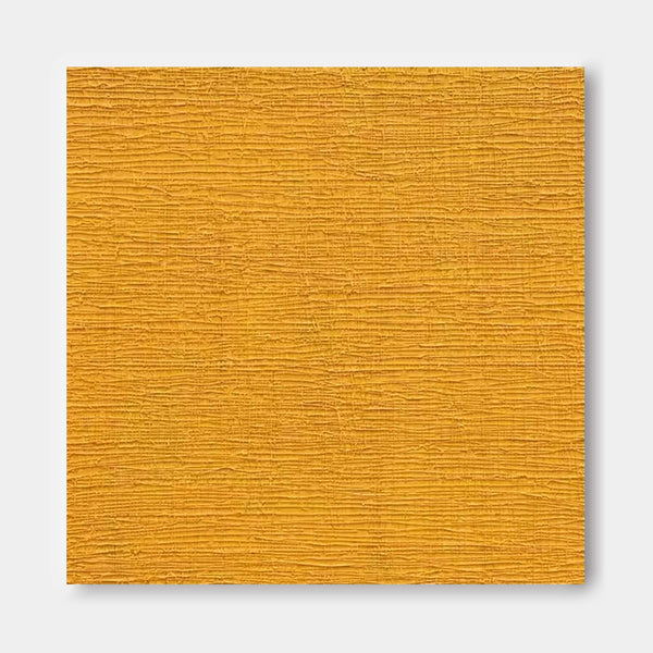 Large Texture Wall Art Modern Yellow Abstract Acrylic Painting on Canvas Original Minimalist Art for Living Room