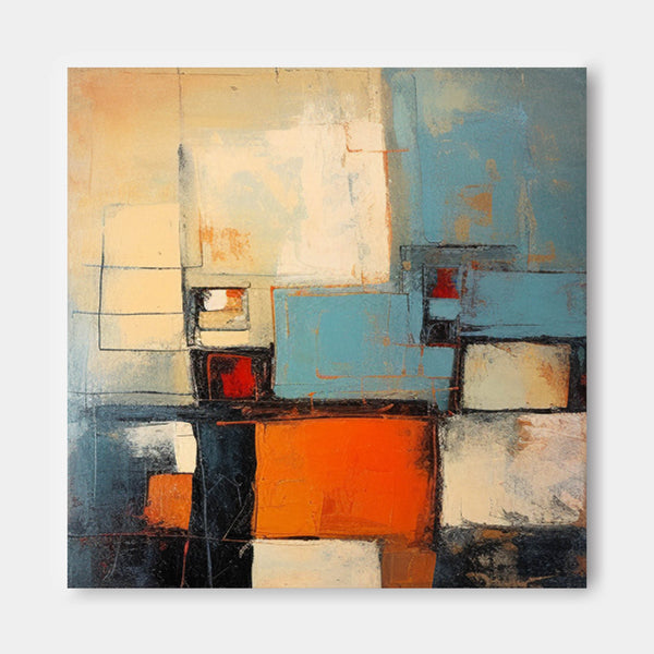 Color Original Large Abstract Acrylic Painting On Canvas Abstract Geometry Oil Painting Modern Wall Art Home Decoration
