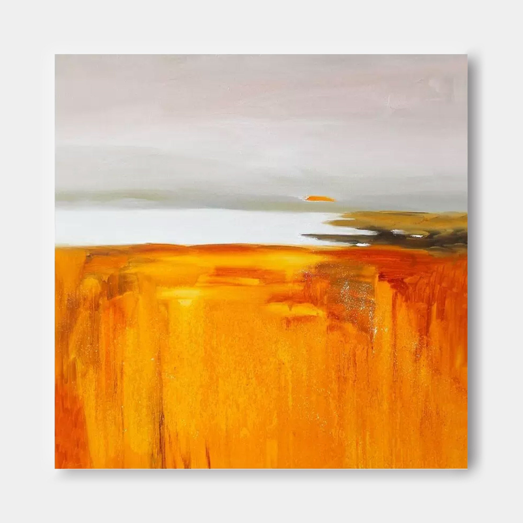 Original Abstract Simple Oil Painting Abstract Acrylic Painting Large Landscape Wall Art Modern Living Room Art 