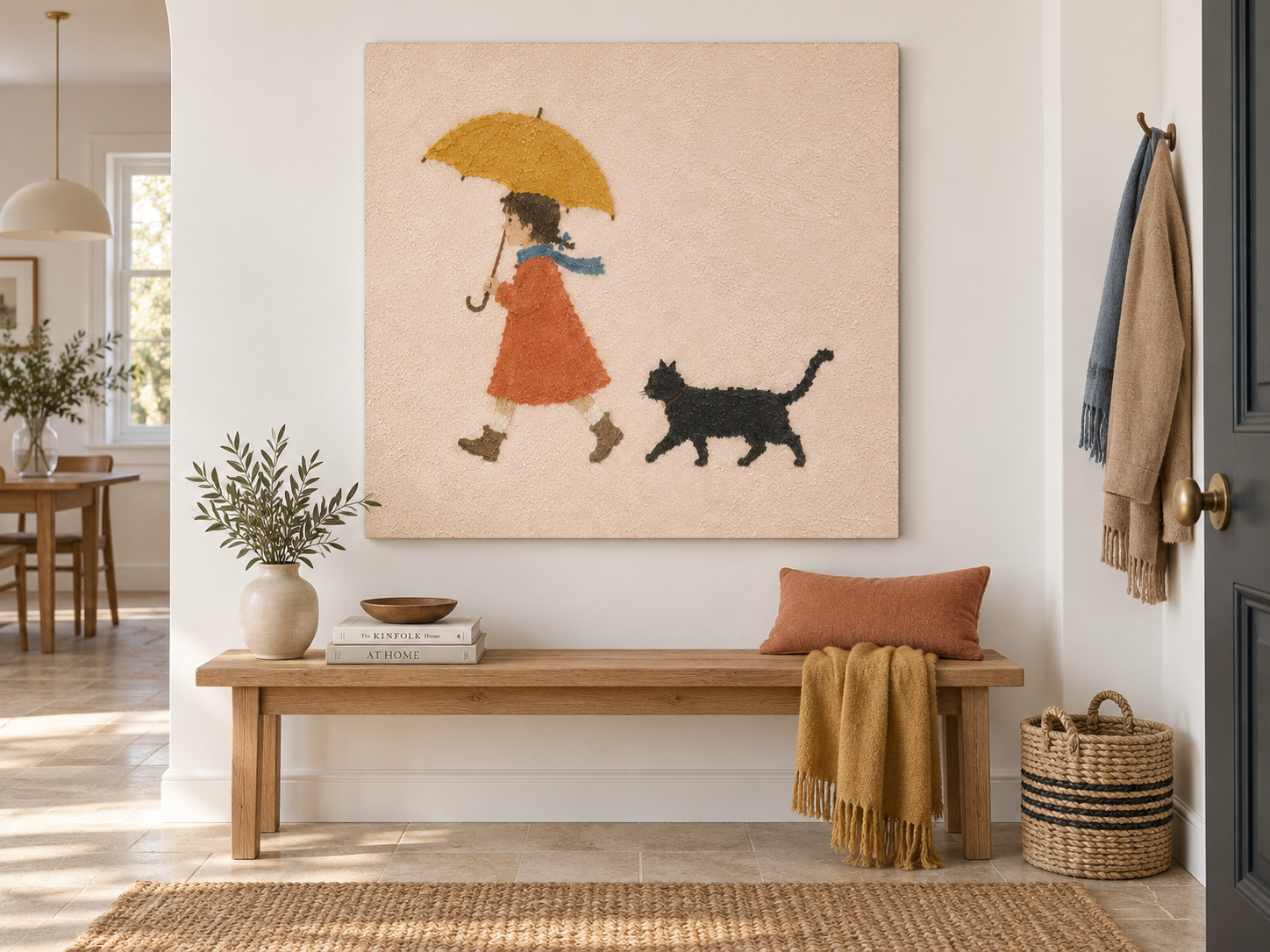 Whimsical Wall Art For Nursery And Kids Room With Textured Finish