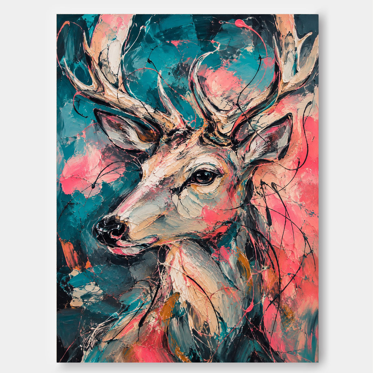 Modern Graffiti Style Wall Art For Living Room And Entryway Decor