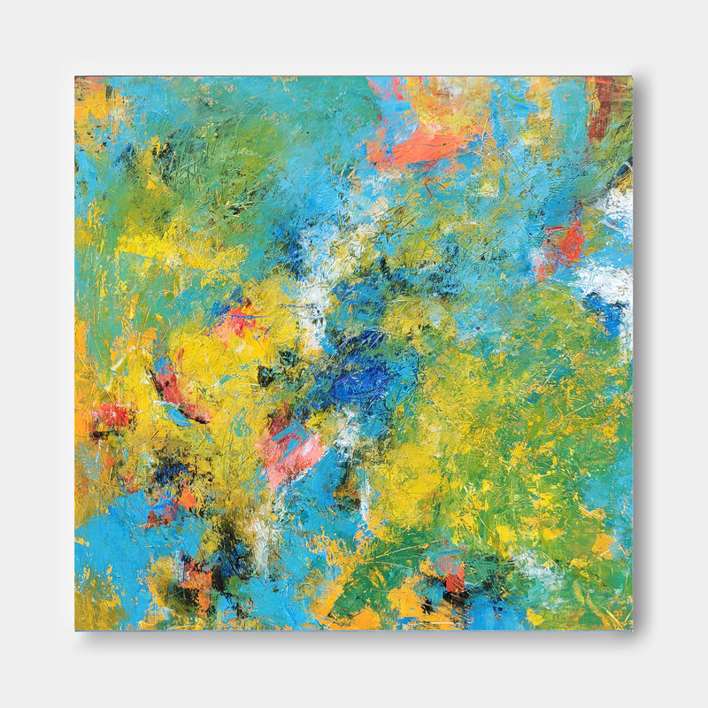 Colorful Abstract Oil Painting On Canvas Original Texture Acrylic Painting Wall Art Modern Living Room Decor 