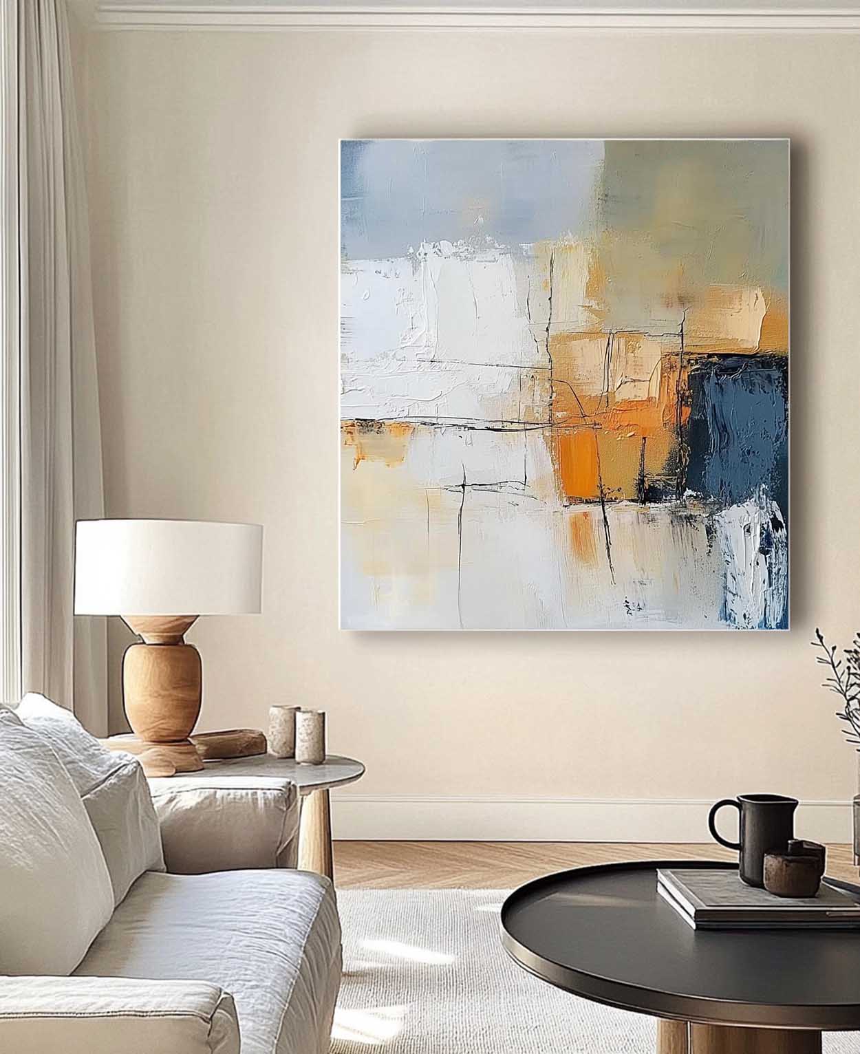 Original Hand-painted Canvas Wall Art Modern Minimalist Textured Artwork Large Abstract Oil Painting