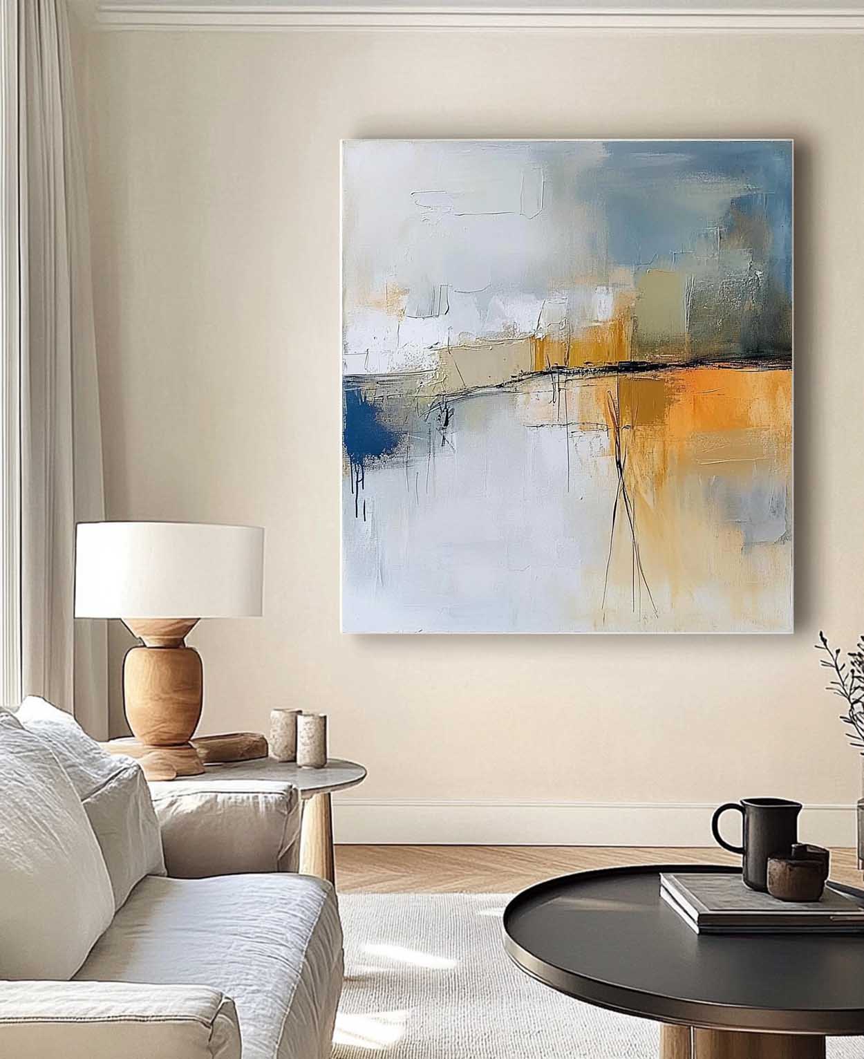Original Hand-painted Canvas Scenery Wall Art Modern Textured Artwork Large Abstract Oil Painting