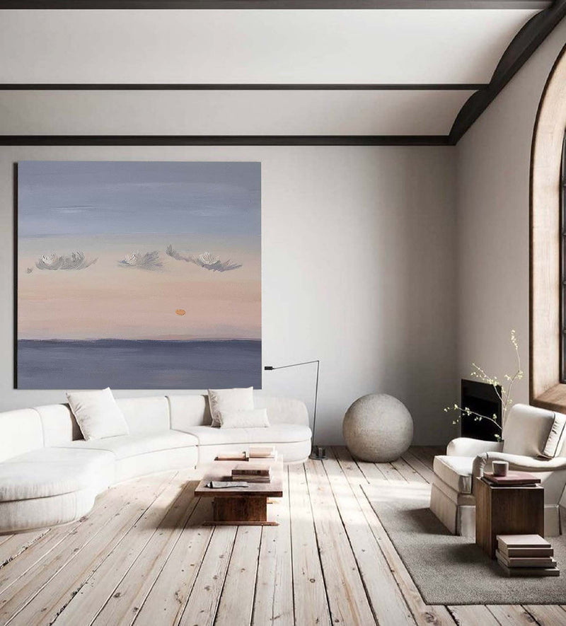 Large Wall Art Modern Sky Clouds Oil Painting Abstract Acrylic Painting Home Decoration