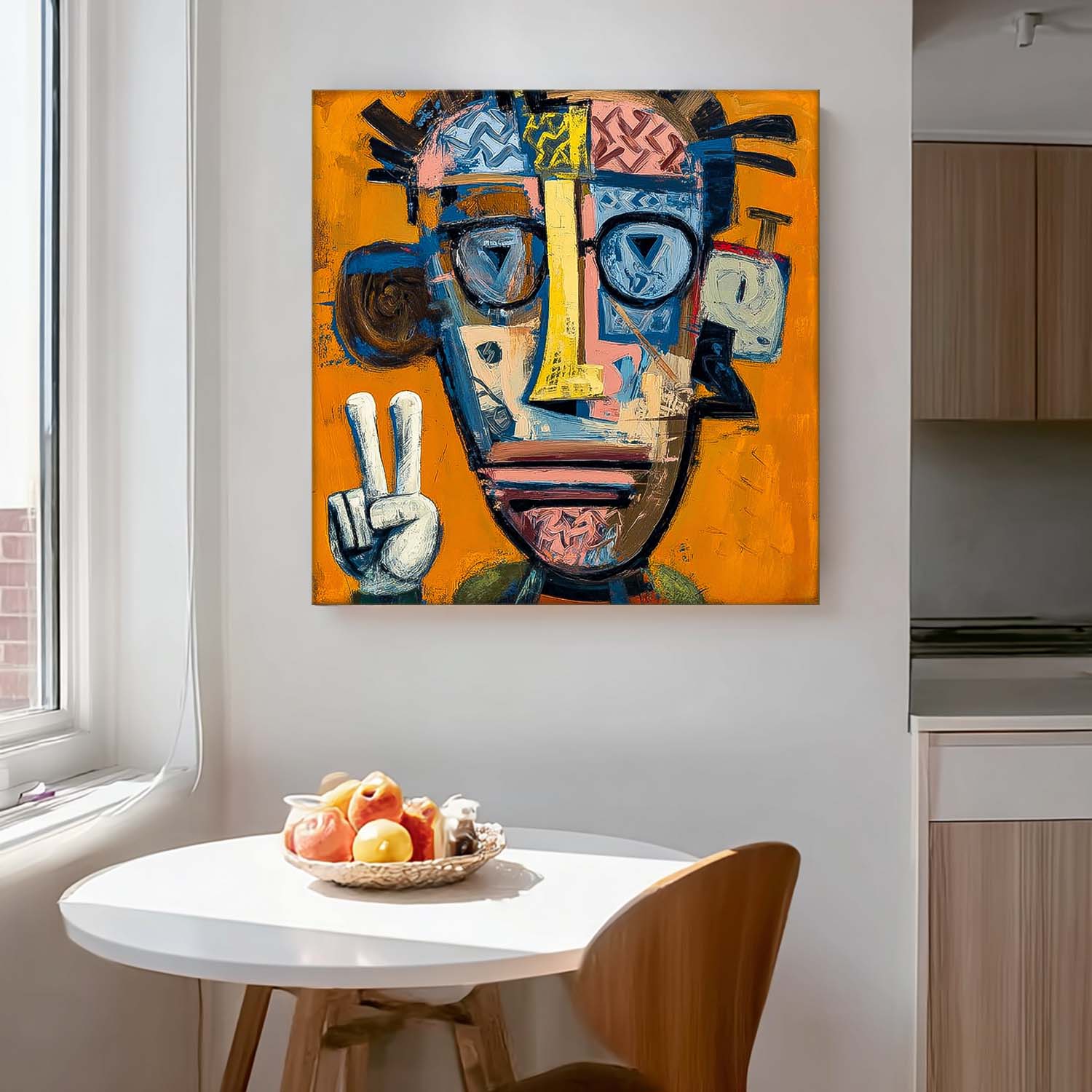 Large People Wall Art Abstract Portrait Oil Painting On Canvas Original Lovely Boy Painting For Living Room
