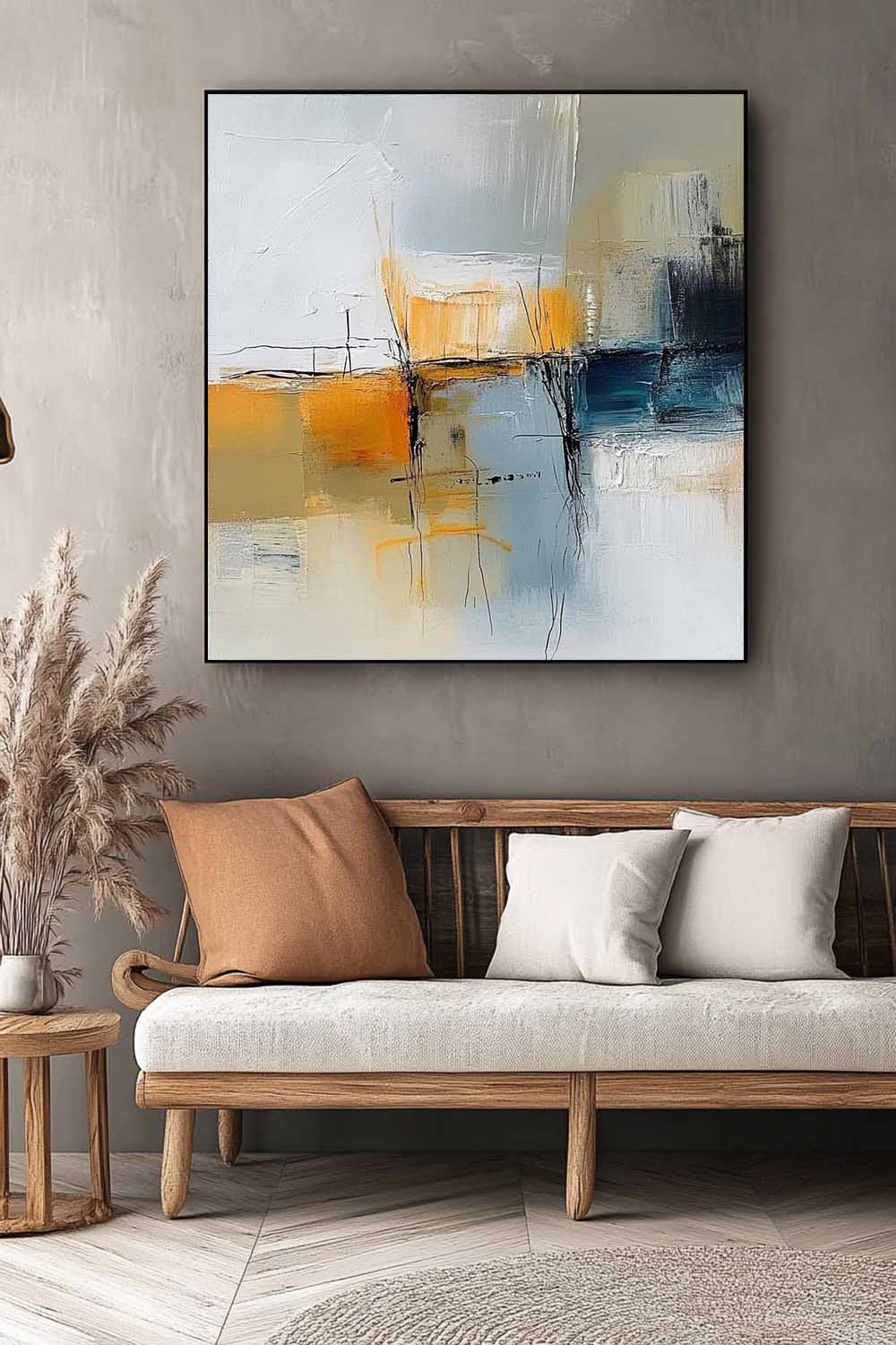 Modern Minimalist Textured Artwork Large Abstract Oil Painting Original Hand-painted Canvas Wall Art