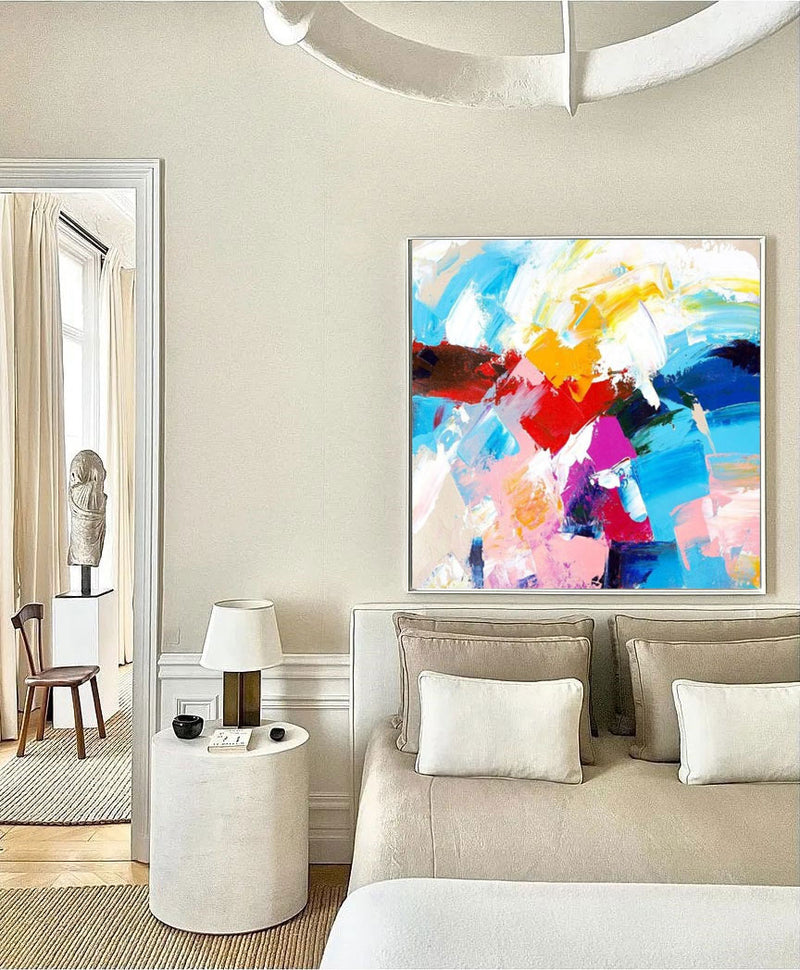 Colorful Original Abstract Oil Painting On Canvas Abstract Acrylic Painting Wall Art Modern Abstract Art Home Decor