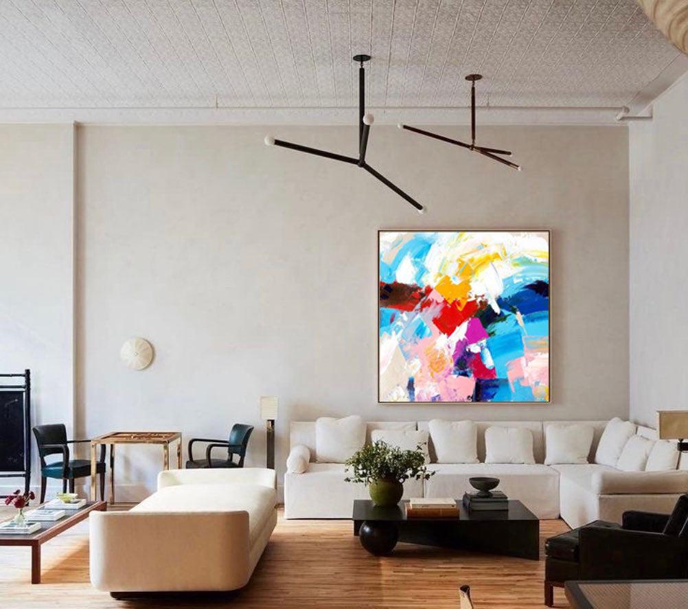 Colorful Original Abstract Oil Painting On Canvas Abstract Acrylic Painting Wall Art Modern Abstract Art Home Decor