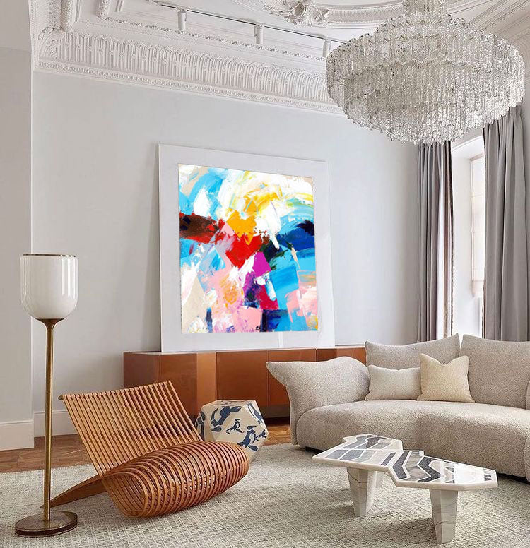 Colorful Original Abstract Oil Painting On Canvas Abstract Acrylic Painting Wall Art Modern Abstract Art Home Decor