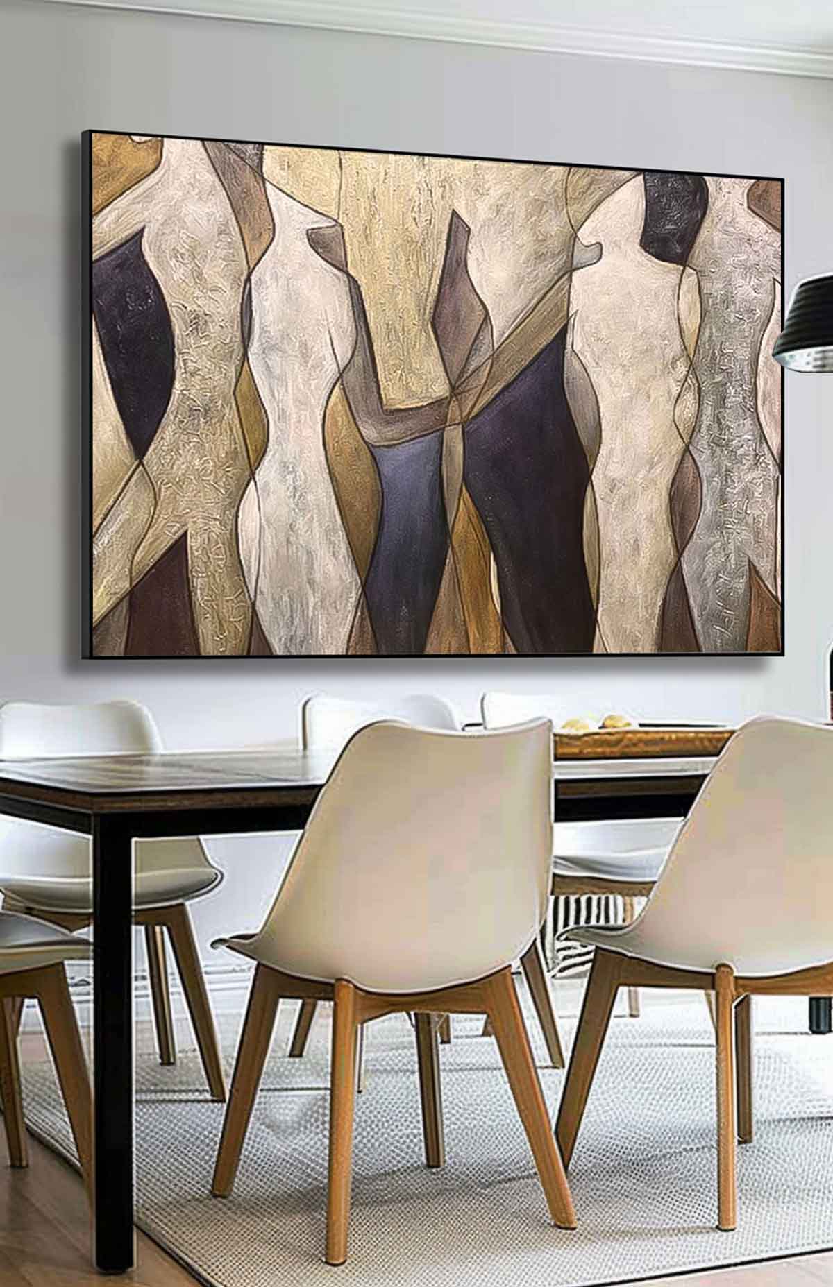 Large Original Abstract Character Body Wall Art Abstract Minimalist Paintings Online Contemporary Artwork