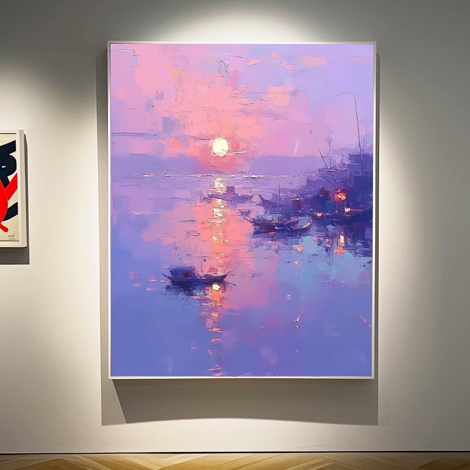 Abstract Scenery Wall Art Acrylic Painting Large Dreamy Colors Landscape Oil Painting On Canvas Home Decor