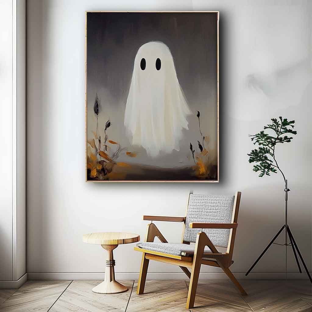High Quality Original Artwork Large Modern Acrylic Painting On Canvas Cute Ghost Abstract Oil Painting