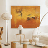 Original Abstract Oil Painting On Canvas Large Yellow Wall Art Modern Oil Painting Home Decor
