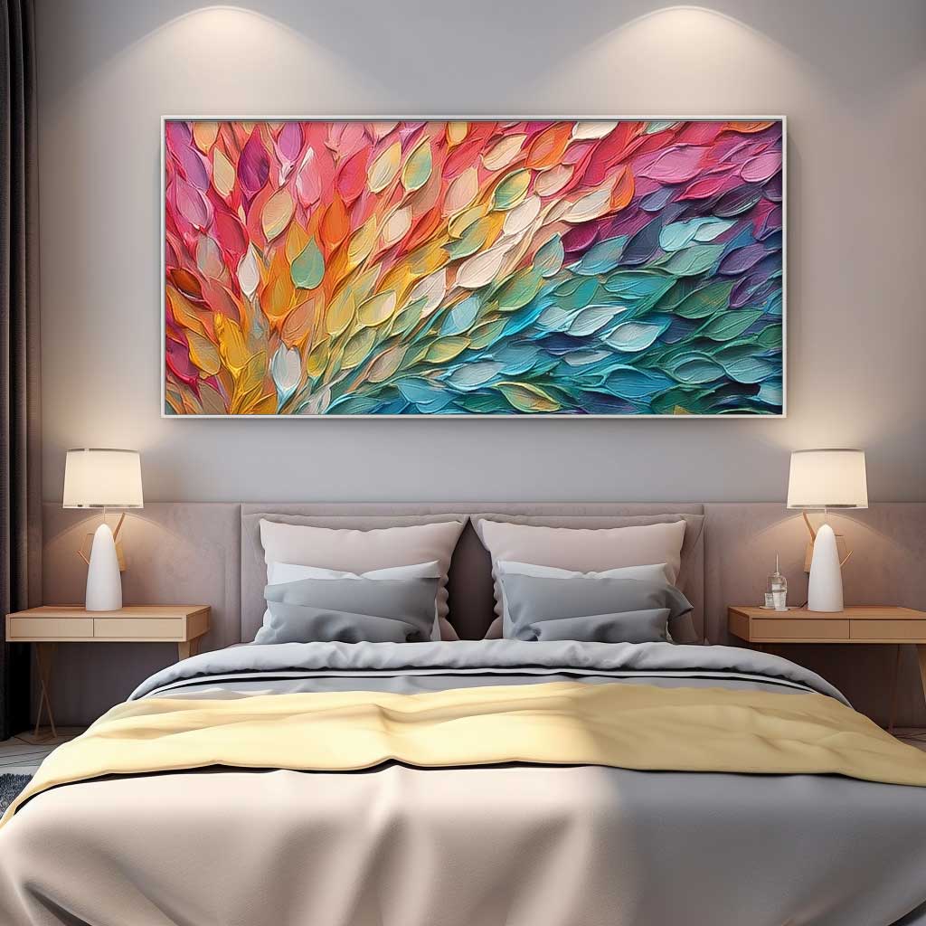 Original Texture Oil Painting On Canvas Large Bright Colorful Acrylic Painting Modern Abstract Living Room Wall Art