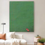 Green Minimalist Canvas Oil Painting Large Abstract Acrylic Painting Original Living Room Wall Art Decor