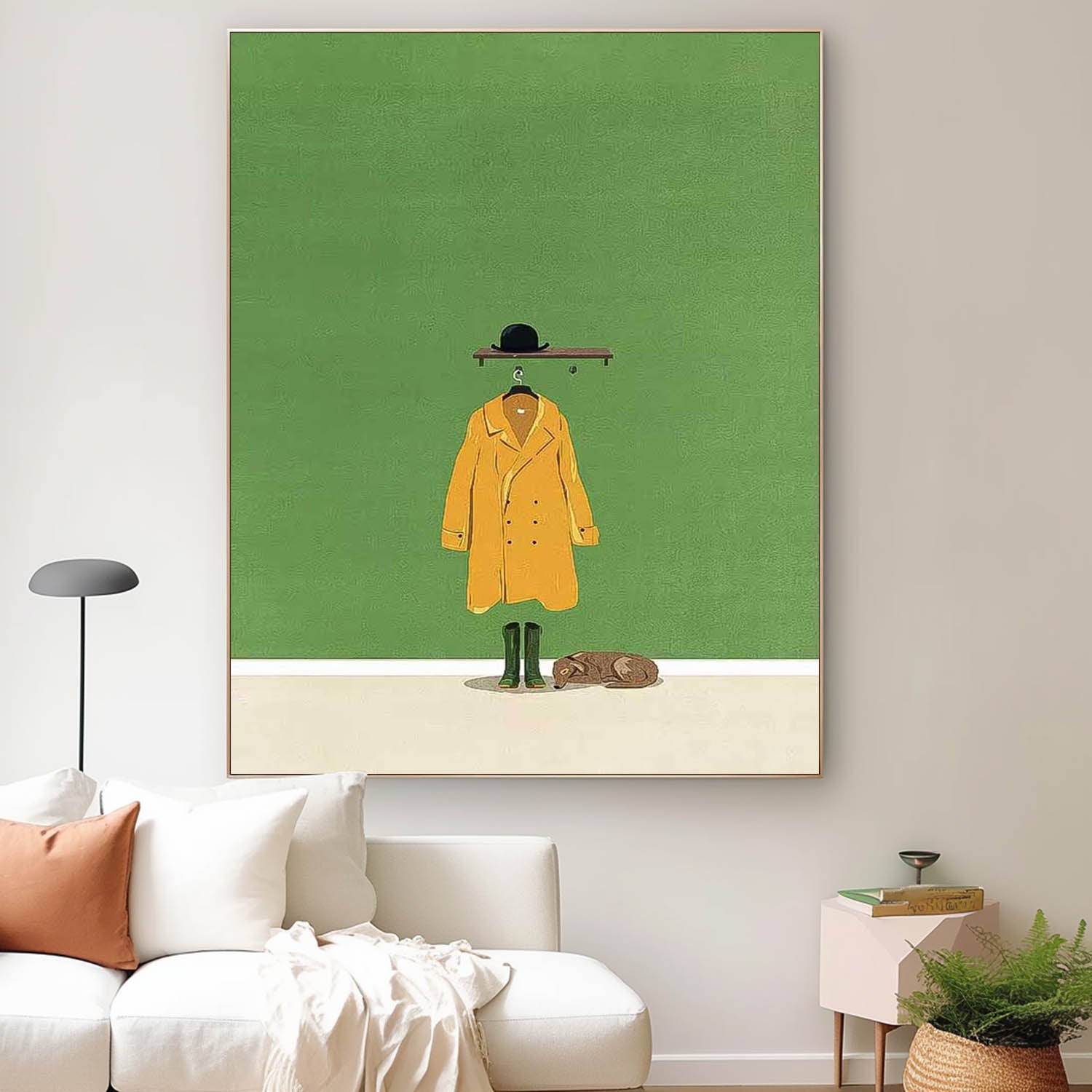 Green Minimalist Canvas Oil Painting Large Abstract Acrylic Painting Original Impressionist Realism Home Decor