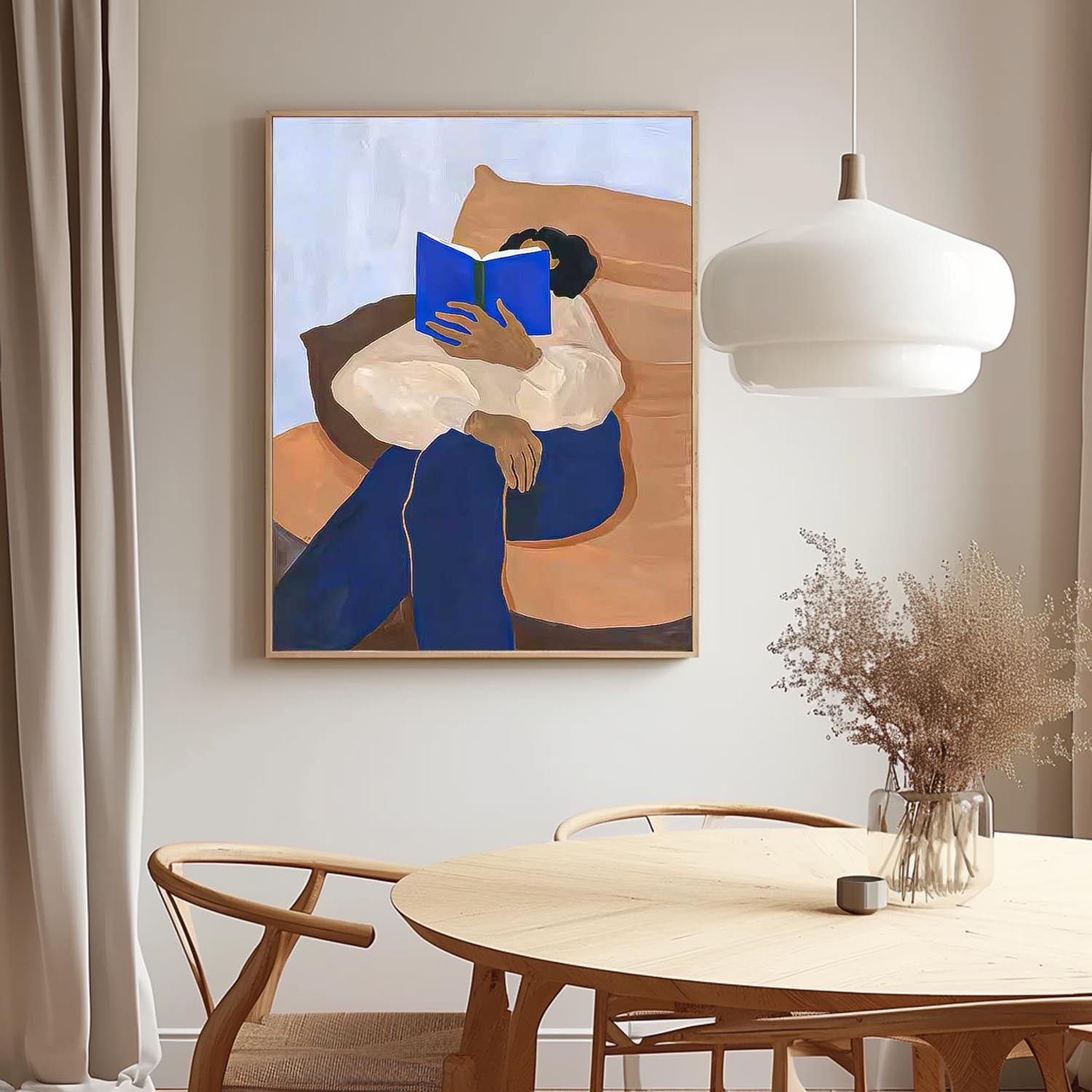 Original Wall Art Minimalist Abstract Cartoon Characters oil Painting On Canvas Modern Nordic style