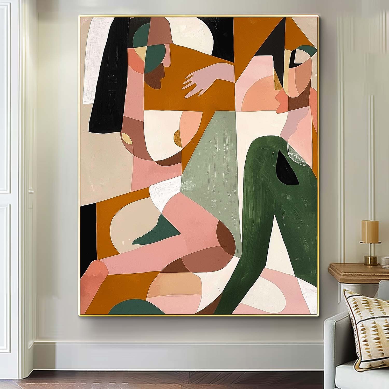 Contemporary Art Figure Large Luxury Painting Modern Abstract People Canvas Art Acrylic Wall Decor