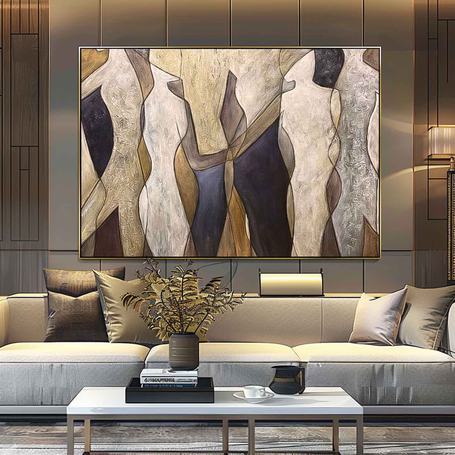 Large Original Abstract Character Body Wall Art Abstract Minimalist Paintings Online Contemporary Artwork