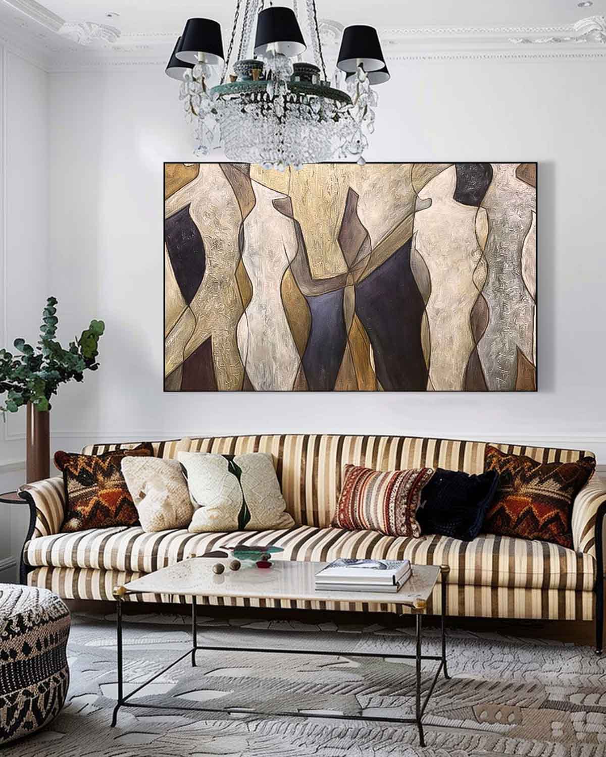 Large Original Abstract Character Body Wall Art Abstract Minimalist Paintings Online Contemporary Artwork