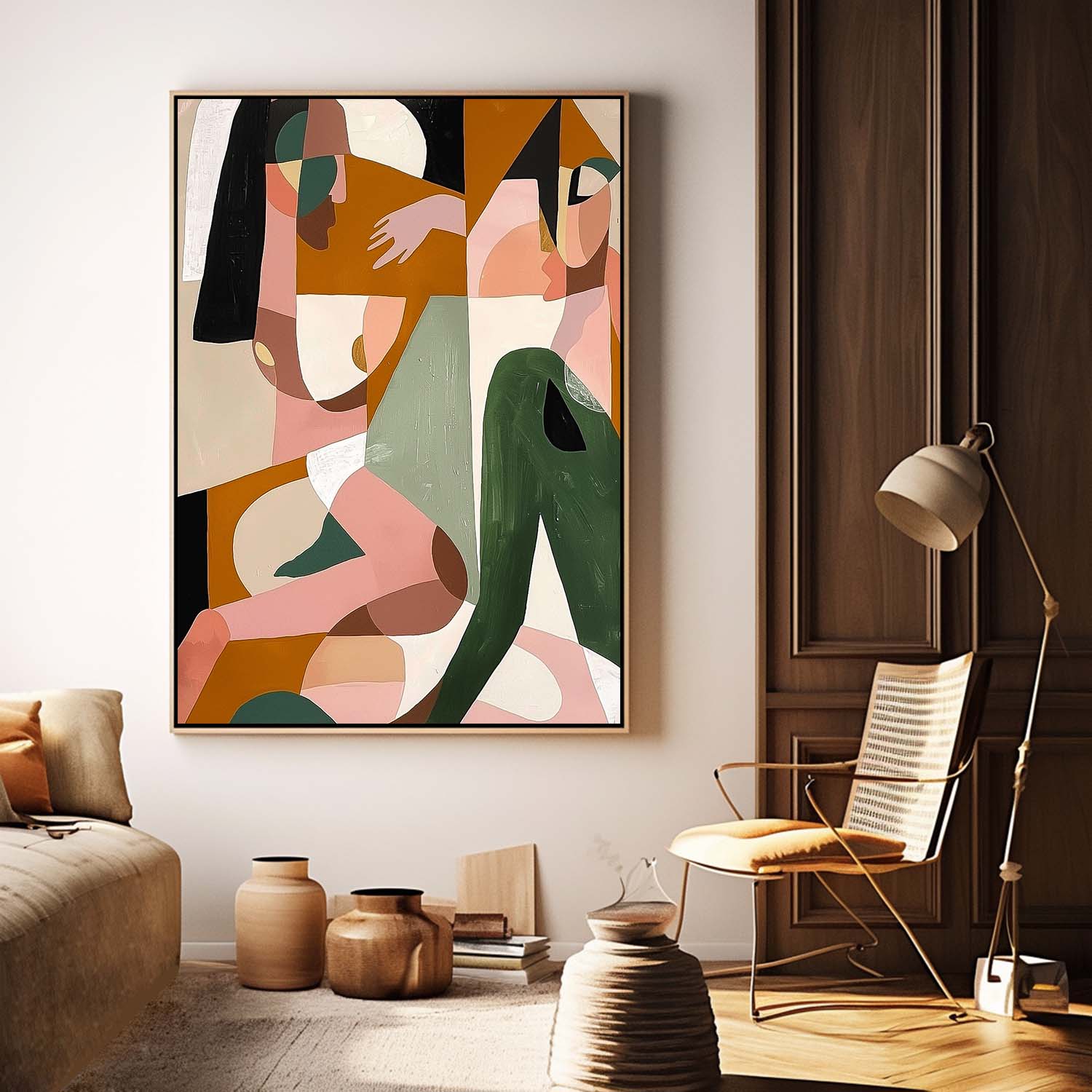 Contemporary Art Figure Large Luxury Painting Modern Abstract People Canvas Art Acrylic Wall Decor