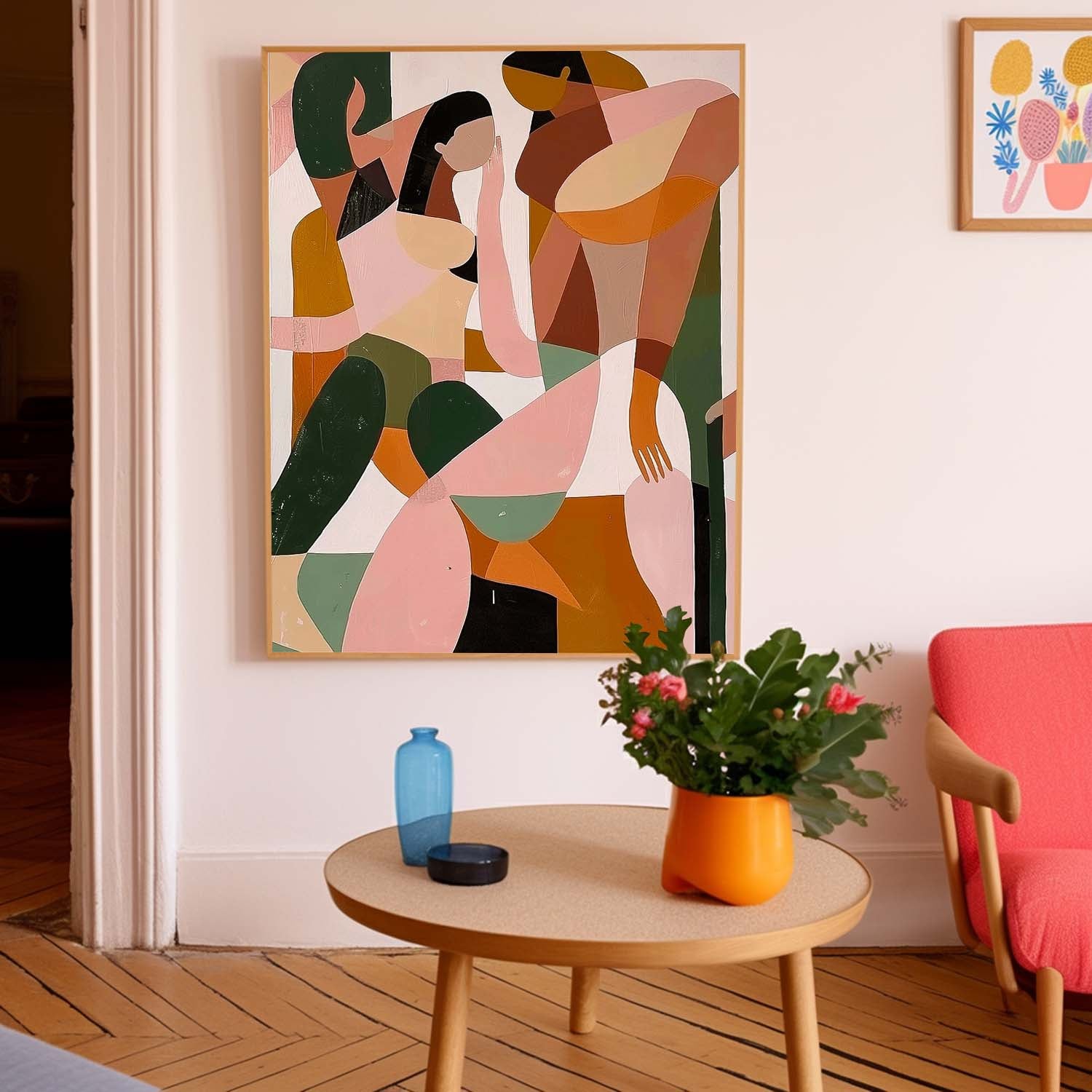 Large Abstract Colorful Paintings On Canvas Original Luxury Painting Picasso Style Art Textured Oil Acrylic Painting Wall Decor